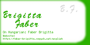 brigitta faber business card